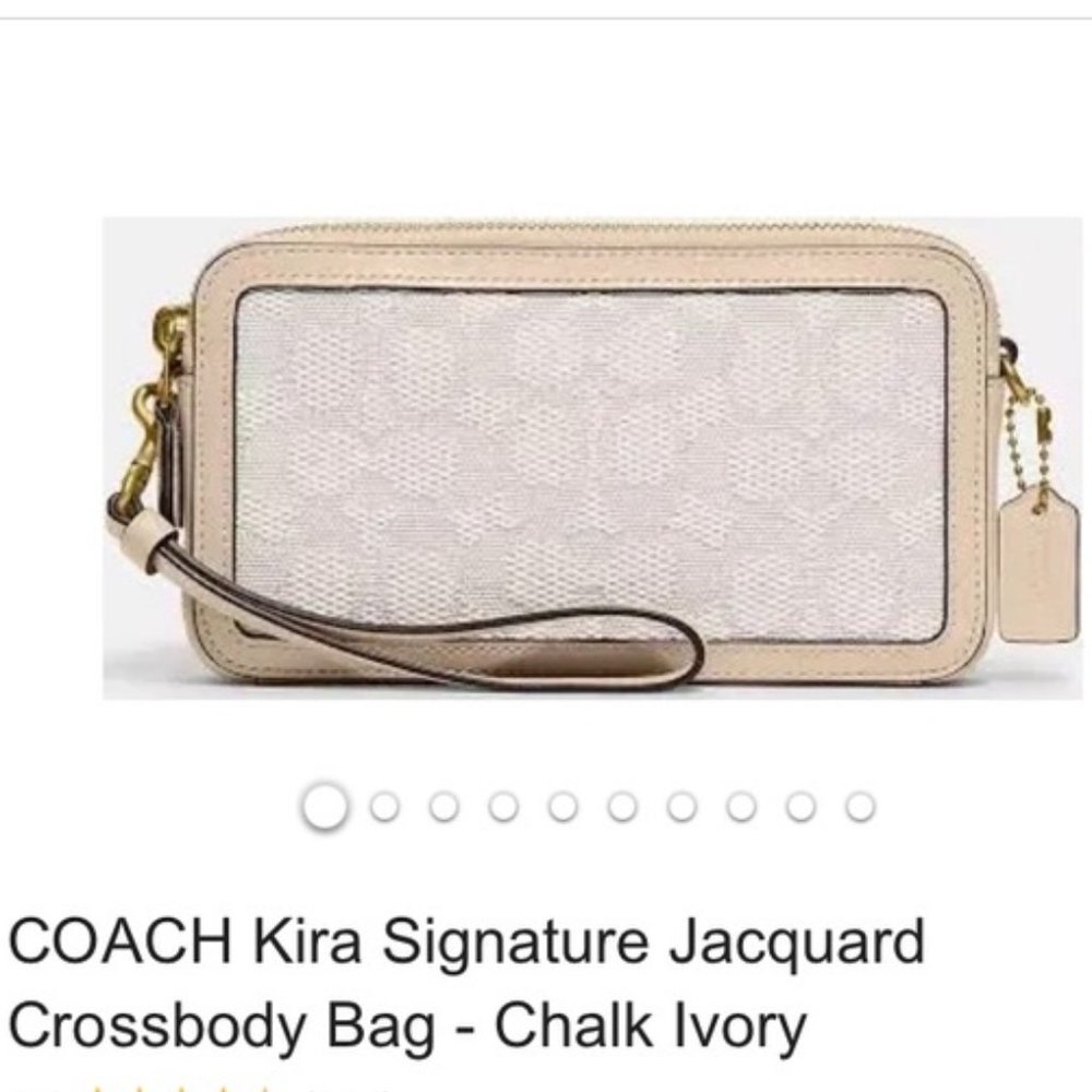 NWT Coach Kira crossbody in signature jacquard